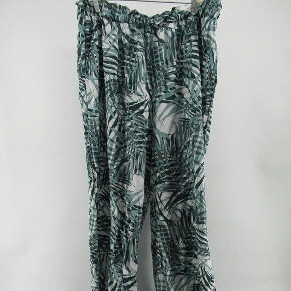 Adore Me womens pants tropical green with pockets Size XL - Picture 4 of 15